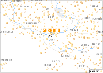 map of Skradno
