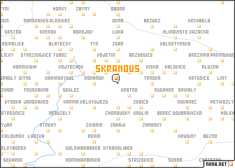 map of Skramouš