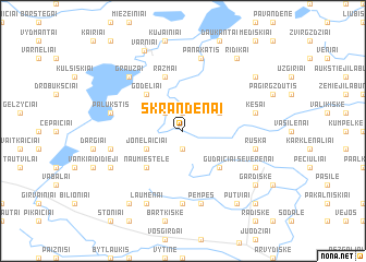map of Skrandėnai