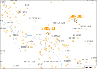 map of Škrbići