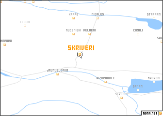 map of Skrīveri