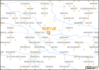 map of Skryje