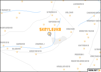 map of Skrylëvka