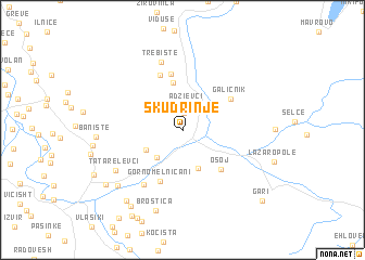 map of Skudrinje