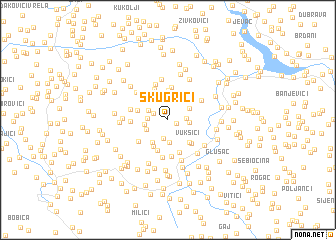 map of Skugrići