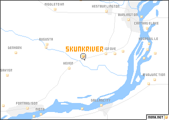 map of Skunk River