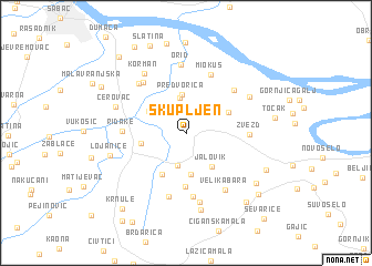 map of Skupljen