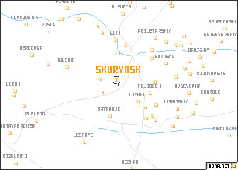 map of Skurynsk