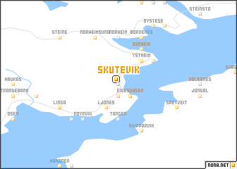 map of Skutevik