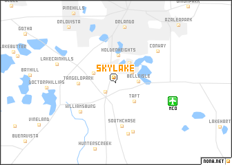 map of Sky Lake