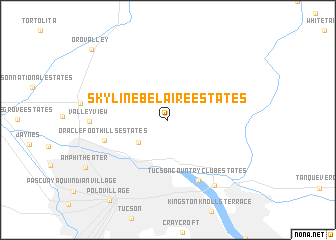 map of Skyline Bel Aire Estates