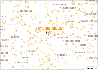 map of Skyline Woods