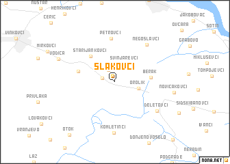 map of Slakovci