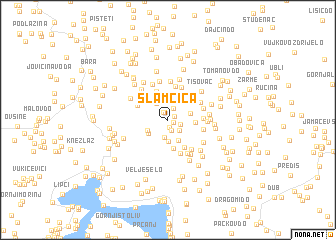 map of Slamčica