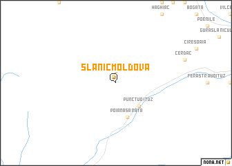 map of Slănic-Moldova