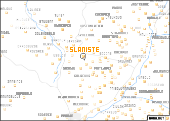 map of Slanište