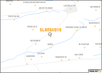 map of Slanskoye