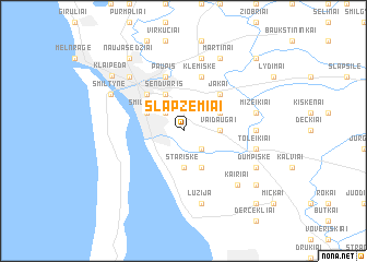 map of Šlapžemiai