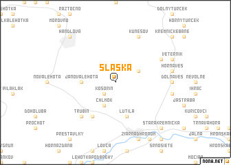 map of Slaská