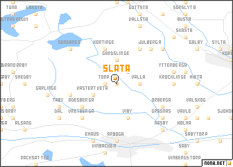 map of Släta