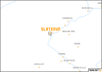 map of Slate Run