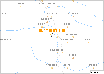 map of Slatina-Timiş
