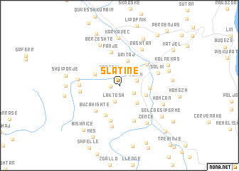map of Slatinë