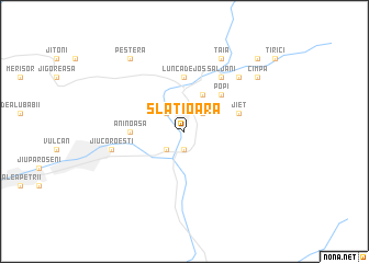 map of Slătioara