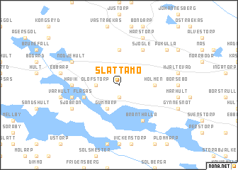 map of Slättamo