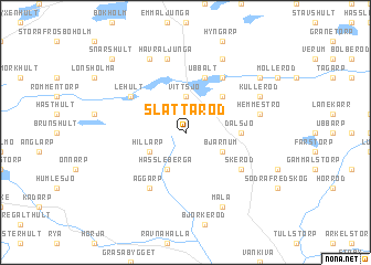 map of Slättaröd