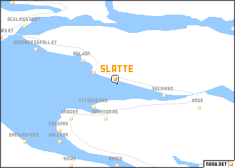 map of Slätte