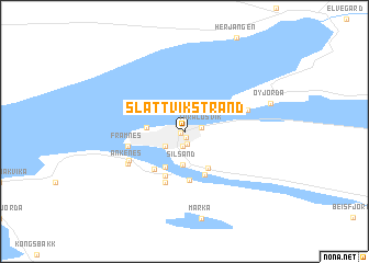 map of Slåttvikstrand