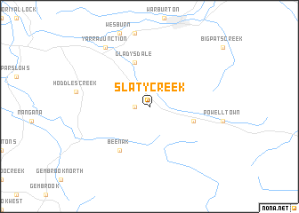 map of Slaty Creek