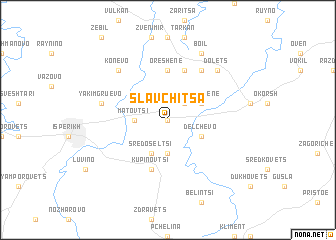 map of Slavchitsa