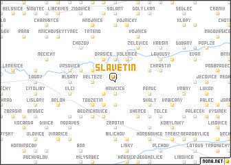 map of Slavětín