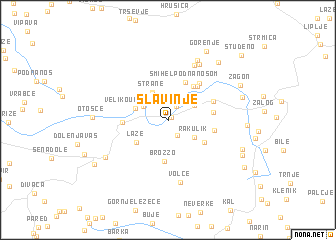 map of Slavinje