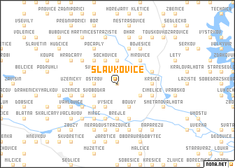 map of Slavkovice