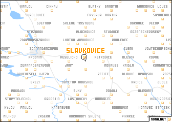 map of Slavkovice