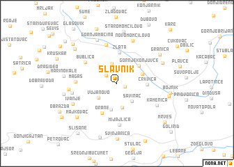 map of Slavnik