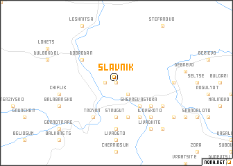 map of Slavnik