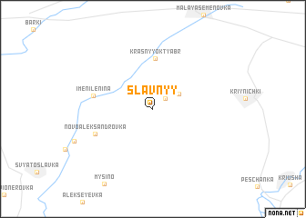 map of Slavnyy