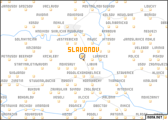 map of Slavoňov