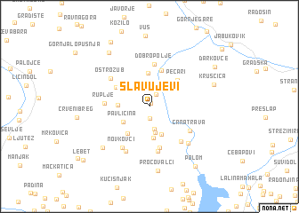map of Slavujevi