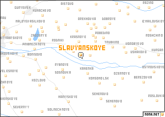 map of Slavyanskoye