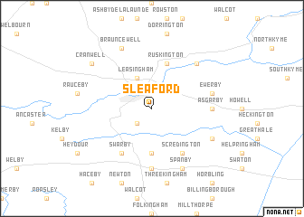 map of Sleaford