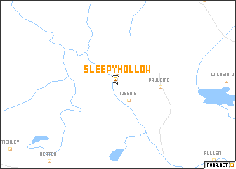 map of Sleepy Hollow