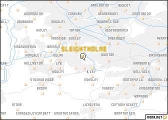 map of Sleightholme