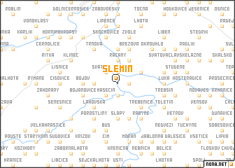 map of Šlemín