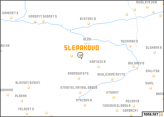 map of Slepakovo