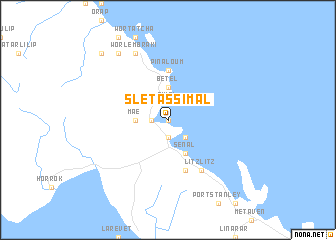 map of Slétassimal